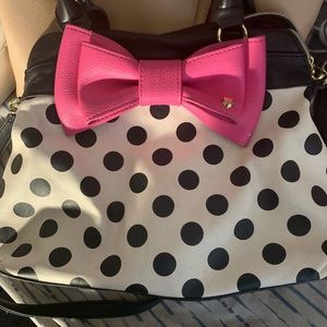 Betsey Johnson purse with polka dots